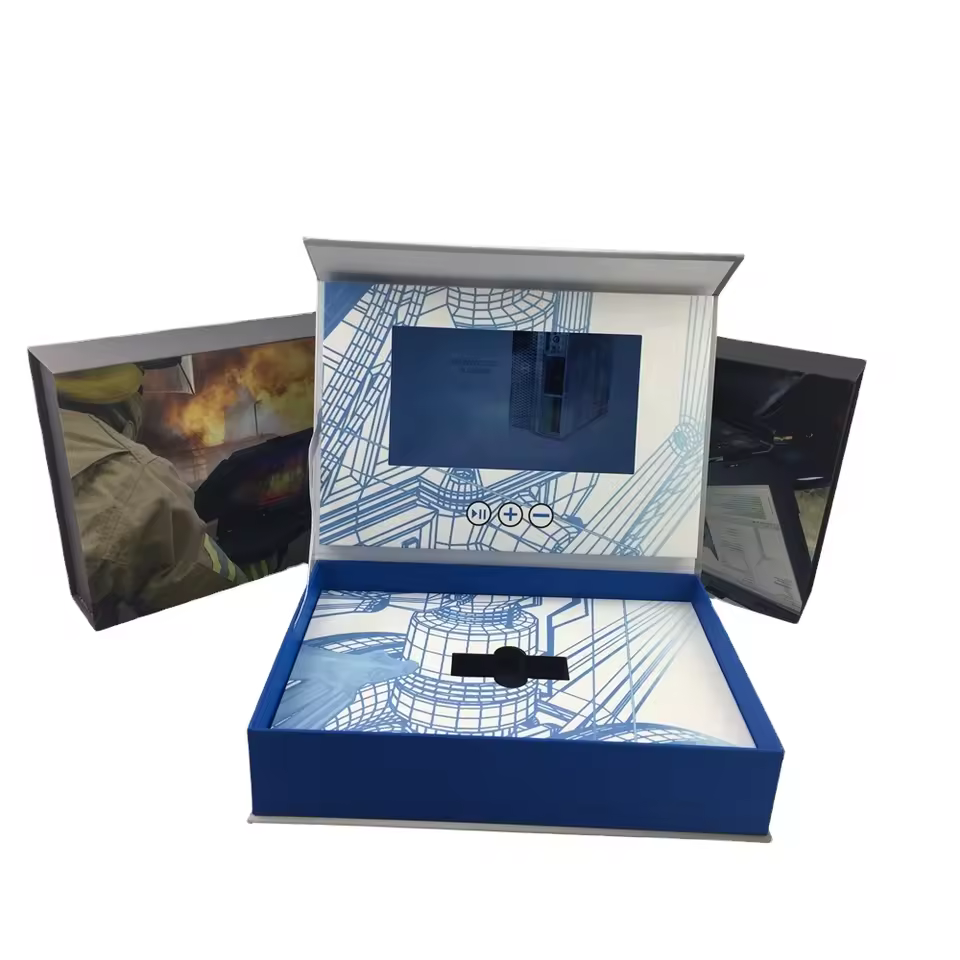 2.4"/2.8"/4.3"/5"/7"/10.1" Lcd Screen Video Brochure Card/latest Gift Box Video Card/customized Video Packing Box