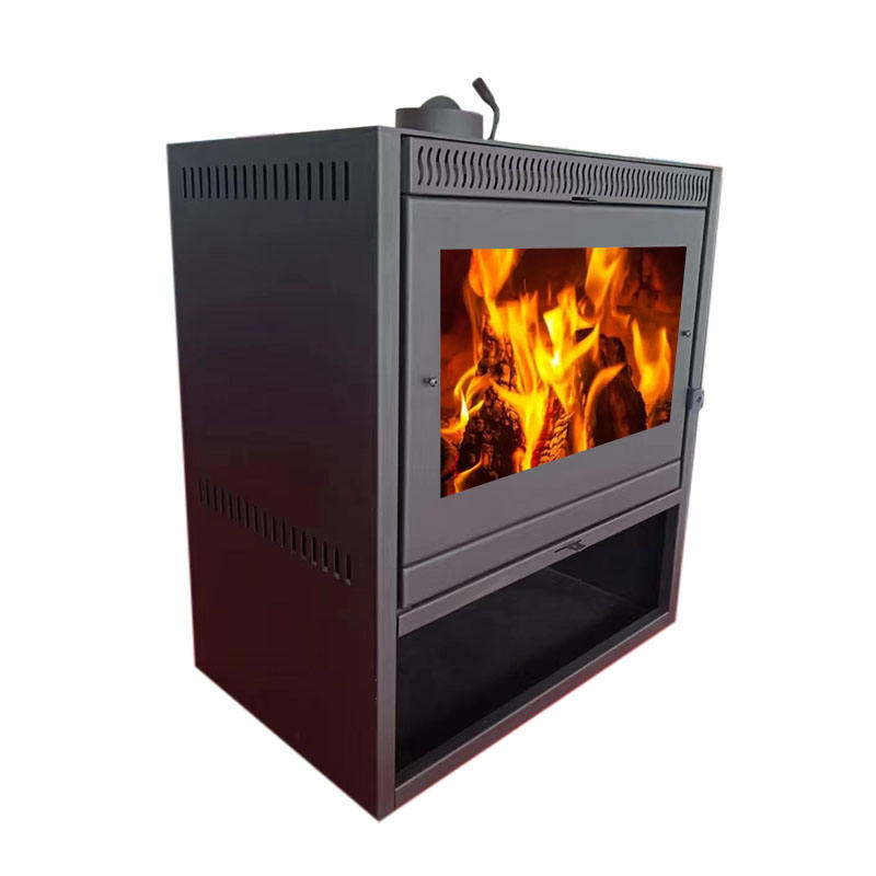 2024 New Design Full-Screen Home Heating Hot Product Black Fireplace