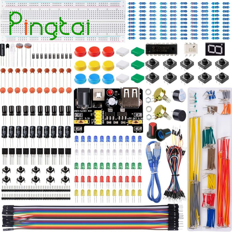 Factory Price Breadboard DIY Bulk Electronics Component Kits Electronic Componentss Basic Start Kit