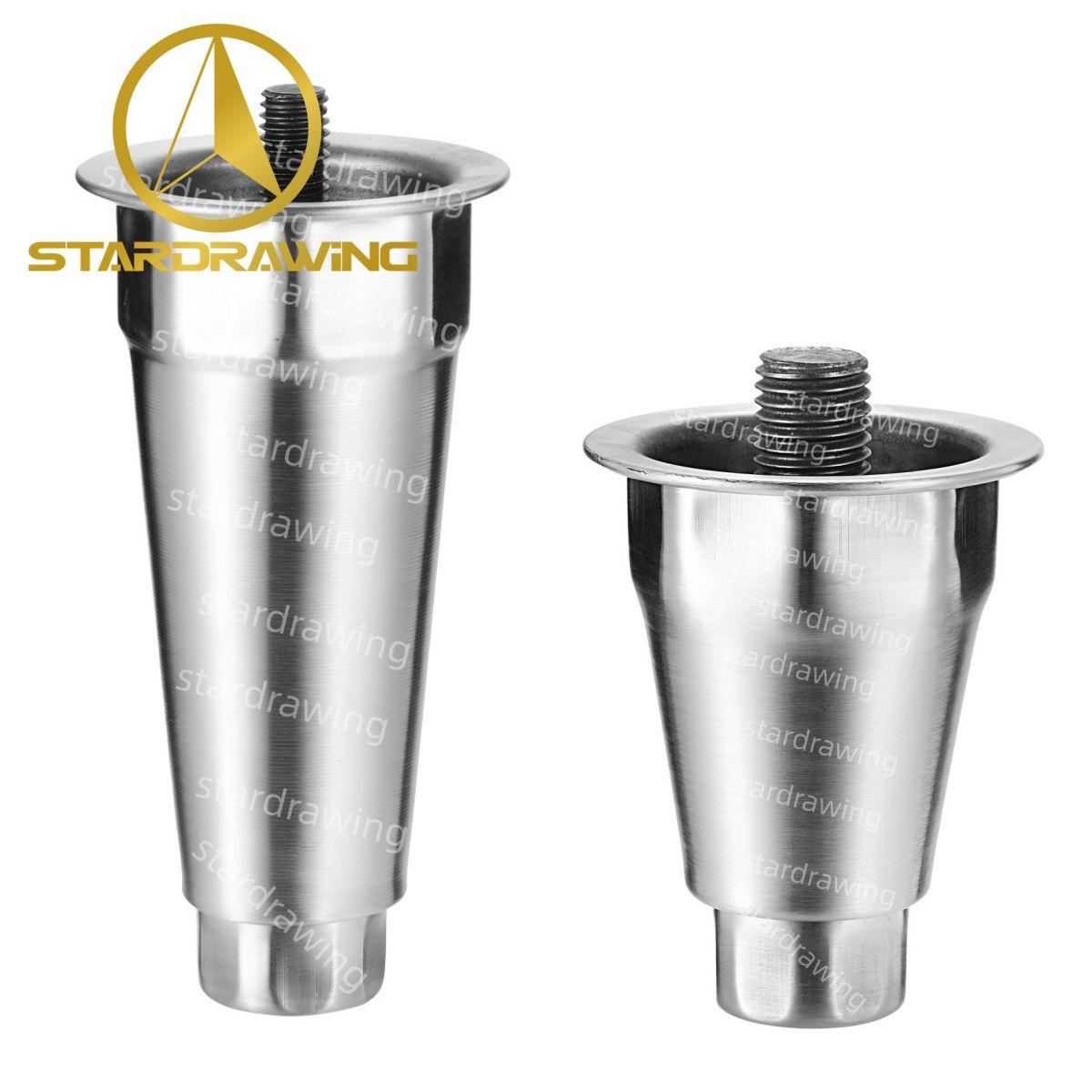 Stardrawing 4/5/6inch Stainless Steel Leveling Feet Kitchen Adjustable Height Legs