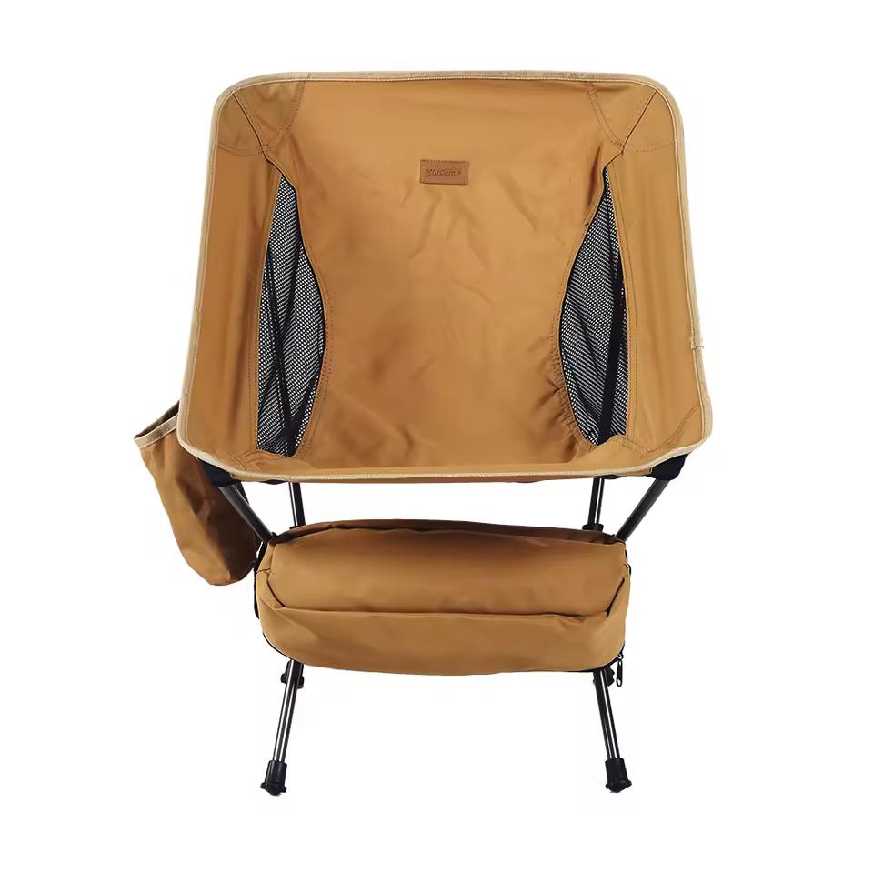 High Quality Outdoor Camping Moon Folding Chair Aluminum Frame Ultralight Portable Picnic And Fishing Foldable Furniture