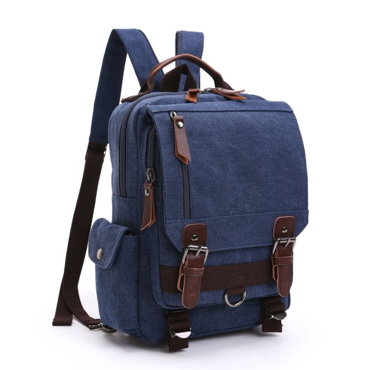 Factory Price Outdoor Travel Messenger Canvas Chest Bag Laptop Backpack Outdoor Travel Hiking School Bag