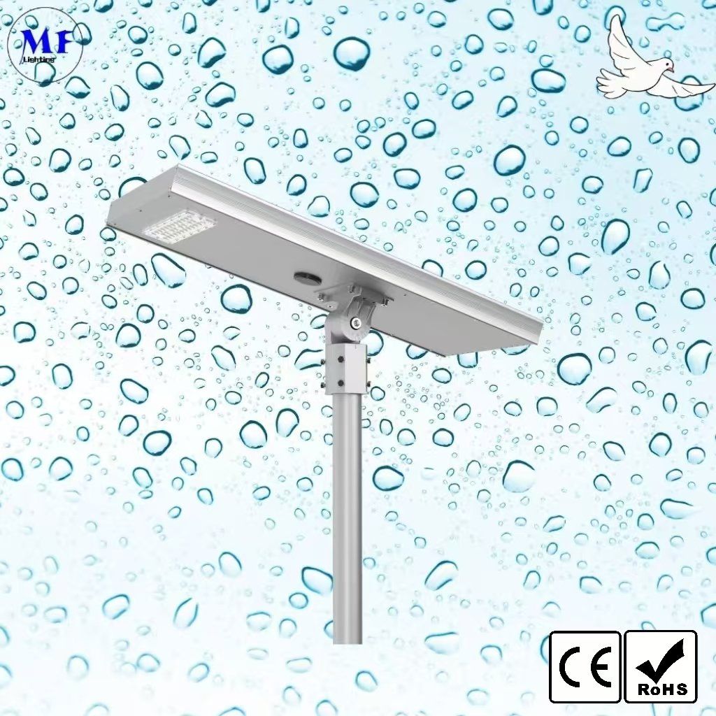 Factory Price 50W IP65 Waterproof Dustproof 200lm/W 3000K/4000K/5000K/6500K Outdoor LED Solar Street Garden Lighting for Riverside
