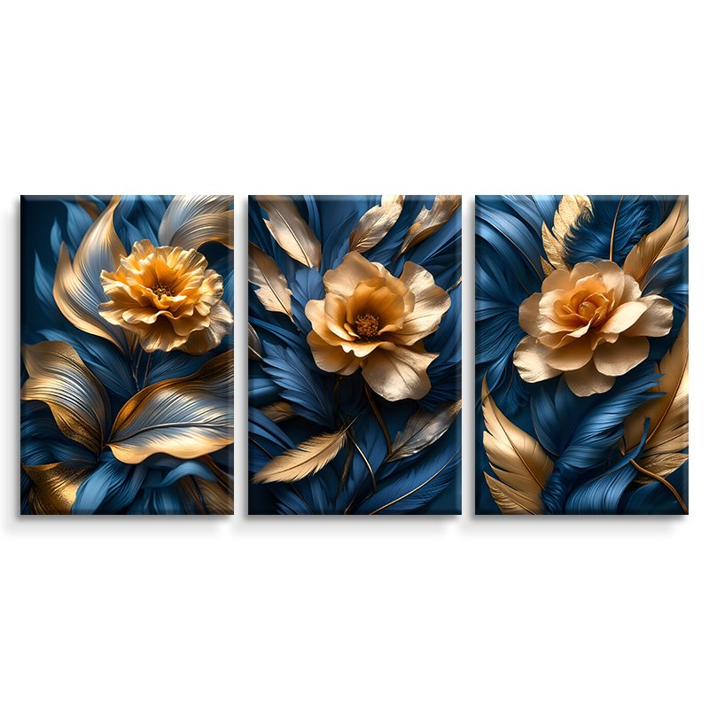 Modern Light Luxury Sci-Fi Colorful Artistic Floral Wall Painting