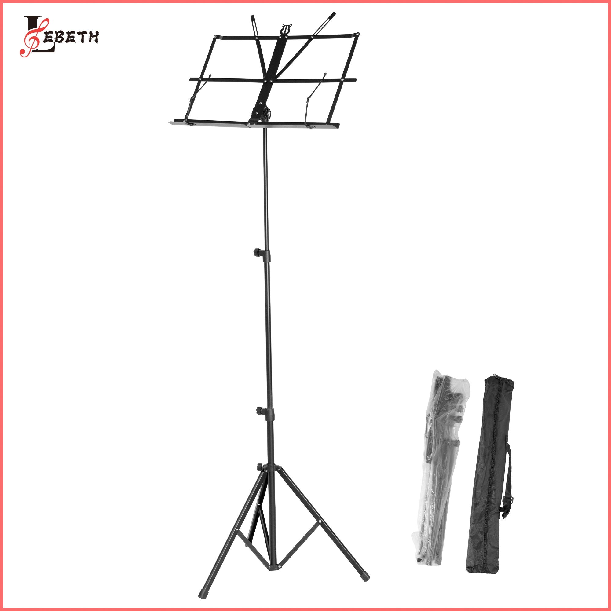 Ms-03j Hot Sale Musical Instrument Book Stand Adjusting Music Sheet Stand