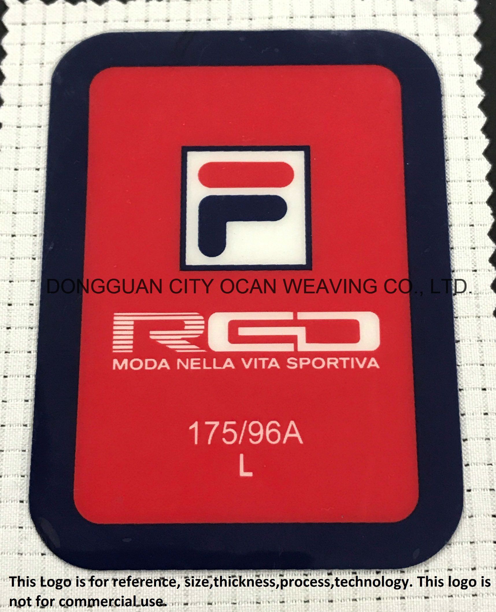 Silicone Heat Transfer Printing Patch Widely Used for Clothing Brand Logo