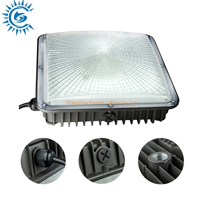 Gas Station Explosion Proof IP66 Garages Warehouse Square Ceiling Lights LED Canopy Lighting Lamp Light