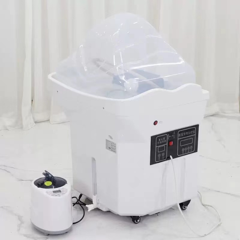 Hot Selling Japanese Head SPA Fumigation System Water Tank Steamer Comfortable Shampoo Chairs Shampoo Basin