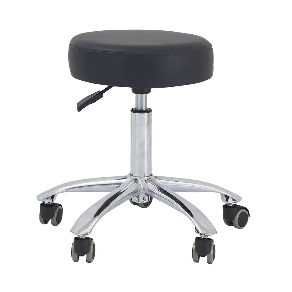 High Quality Factory Price Hospital Furniture Foldable Height-Adjustable Nurse Stool on Wheels Removable Doctor Stool