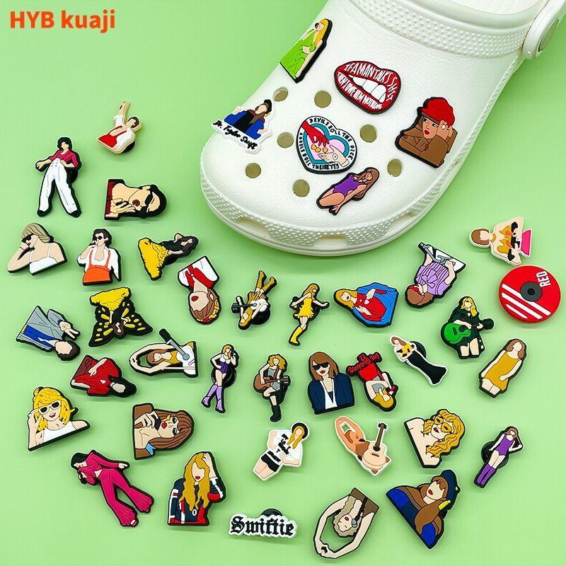 2024 New Arrival Soft PVC Wholesale Hot Sale Cute Fashion Funny Bulk Famous Logo Shoes Jibitz Decorations