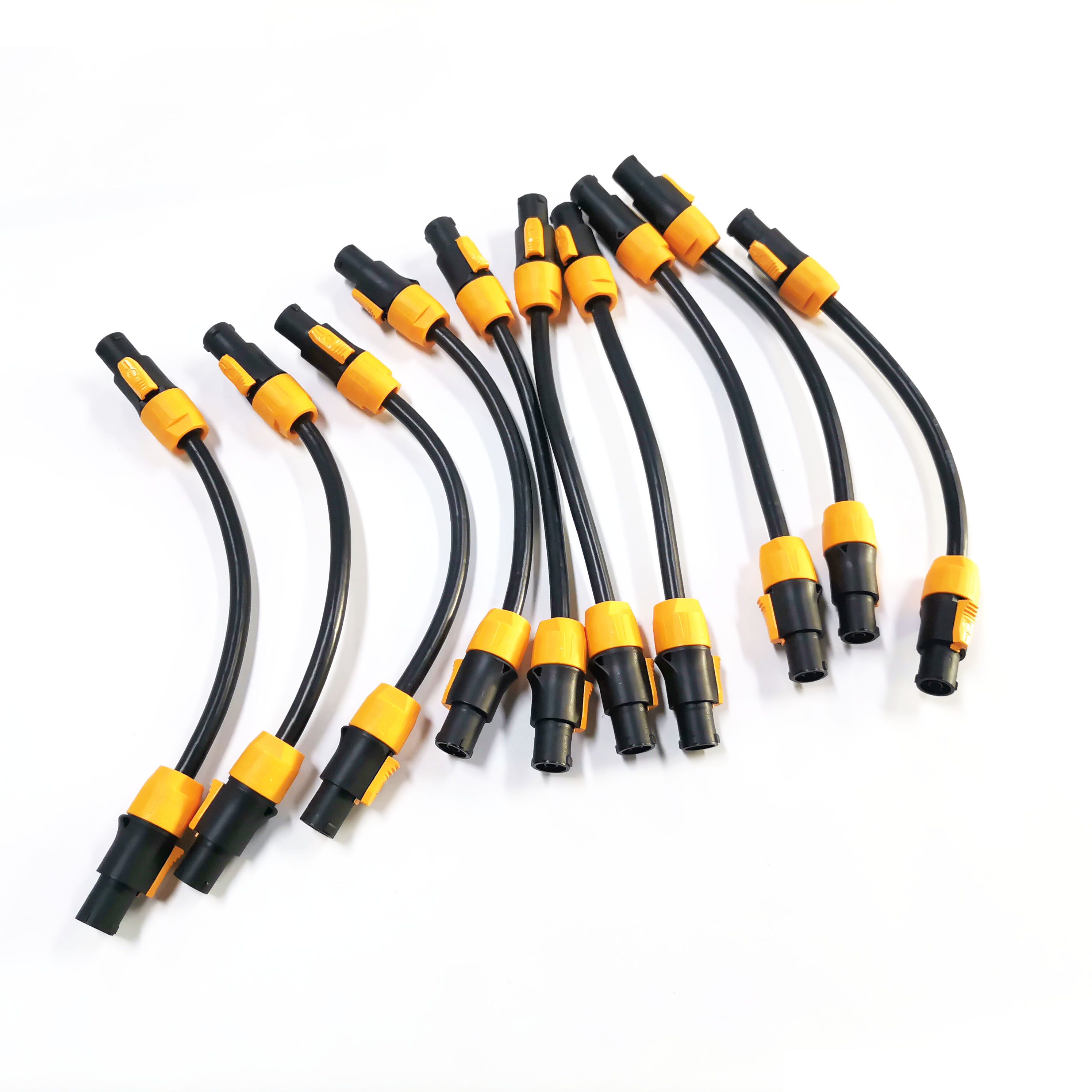 Powercon True1 Yellow Male to Female Cable Power Extension Cords for Stage Light