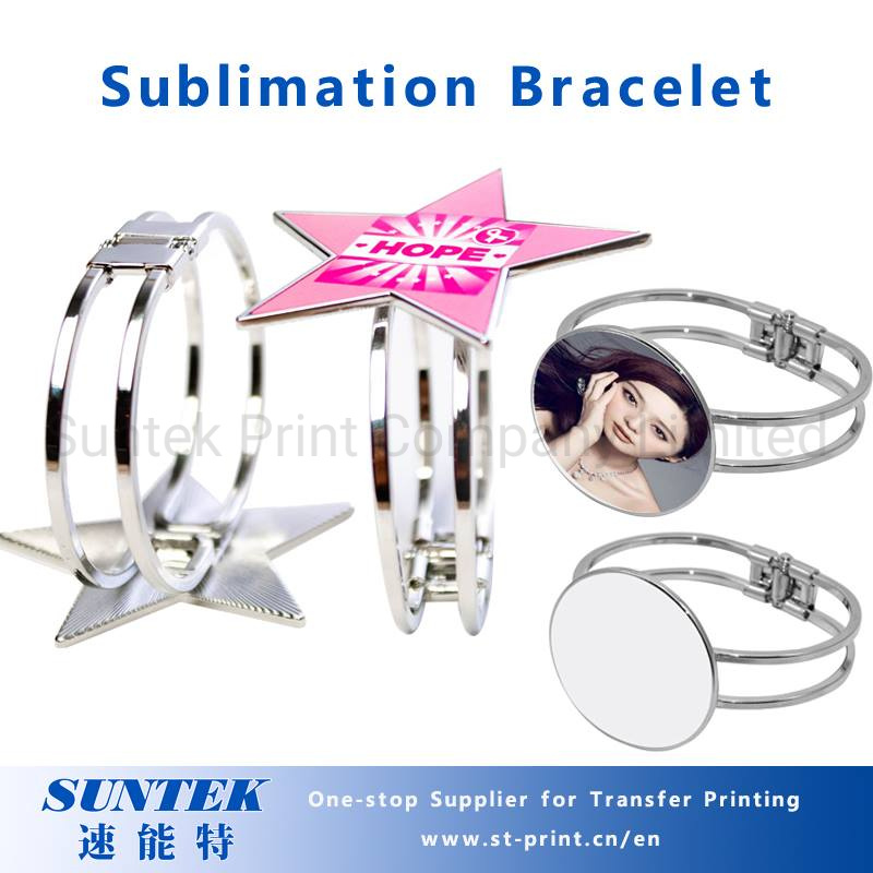 Wholesale Sale China Sublimation Blank Metal Ornaments Bracelet