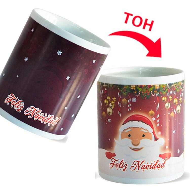 Merry Christmas Mug Custom Cups Coffee Mug Santa Claus Color Change Mugs Ceramic Cups
