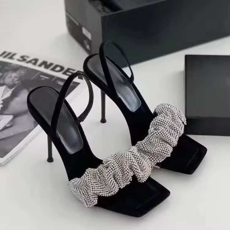 Factory Wholesale Fashion Women High Heeled Sandals Summer Ladies Shoes Heels For Ladies