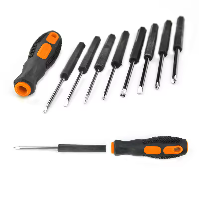 Home Small Screwdriver Set Multi-function 10pcs Cross Flat Tool Kit