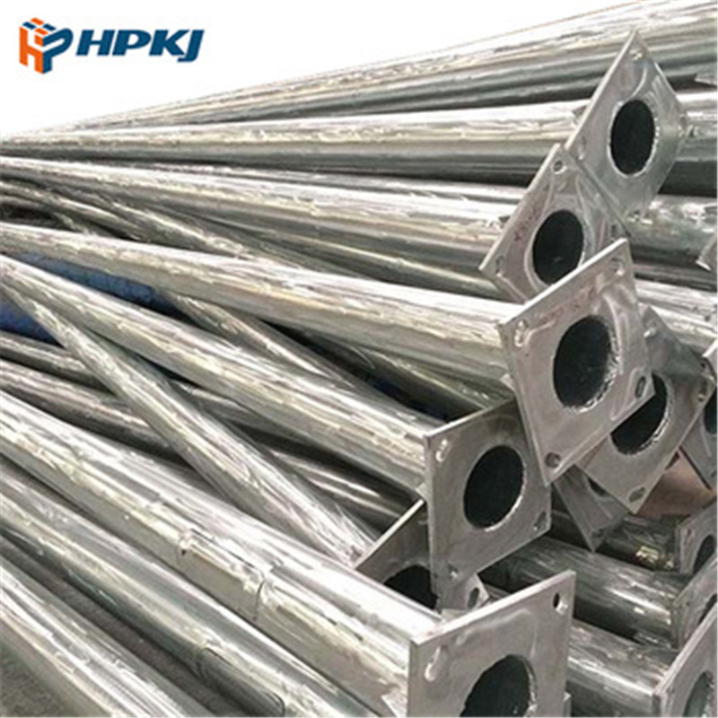 Hepu Solar/LED/ High/Mast Street Light/Lighting/Lamp Round/Conical Polygonal Octagon Q235/345 Hot/DIP/Galvanized Steel Pole