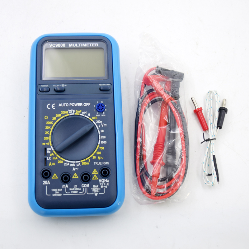 Digital Multimeter Vc9808 with Frequency Capacitance