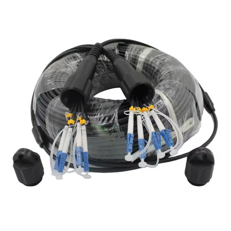 China Supplier Lc To Lc 4 Core 200meter Steel Armoured Fiber Cable De Fibra Opticas