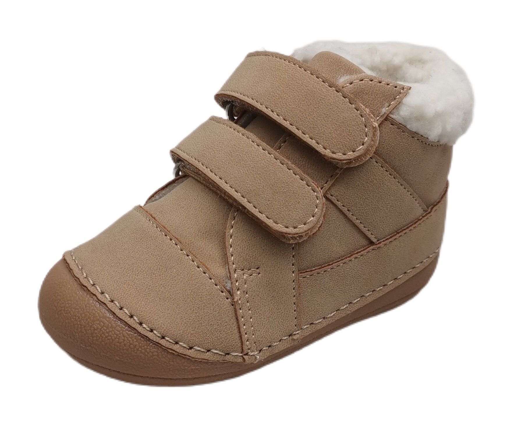 Winter Thermal Lined Kids Walking Shoes Children Outdoor Shoes with Fur Collar