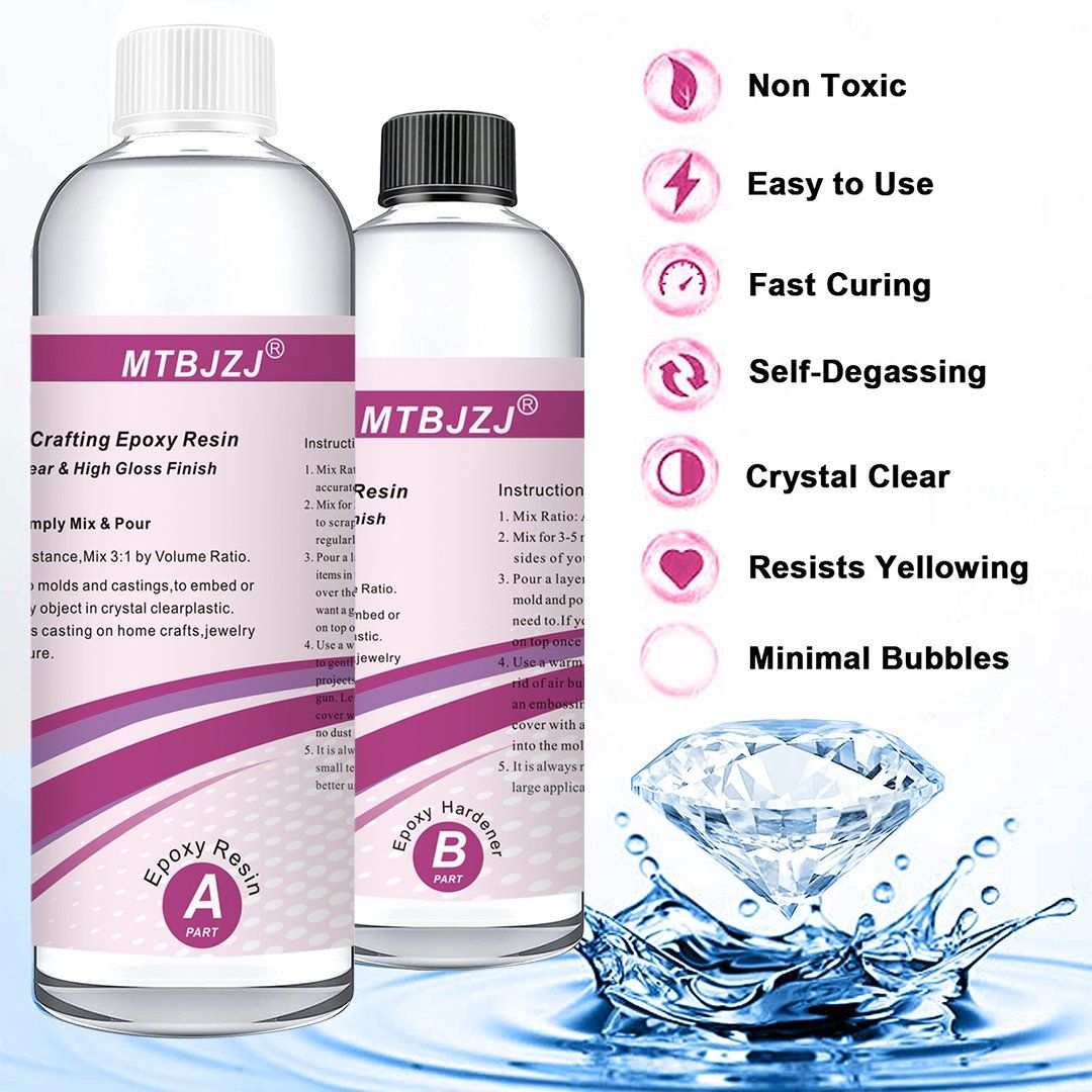 Amazon Hot Sell Craft Epoxy Resin Kit Clear Epoxy