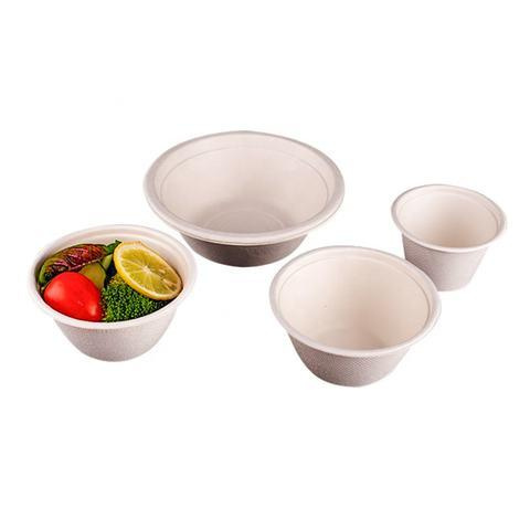 Factory Price 500 Ml Bagasse Soup Bowl Disposable Compostable Waterproof Bowl