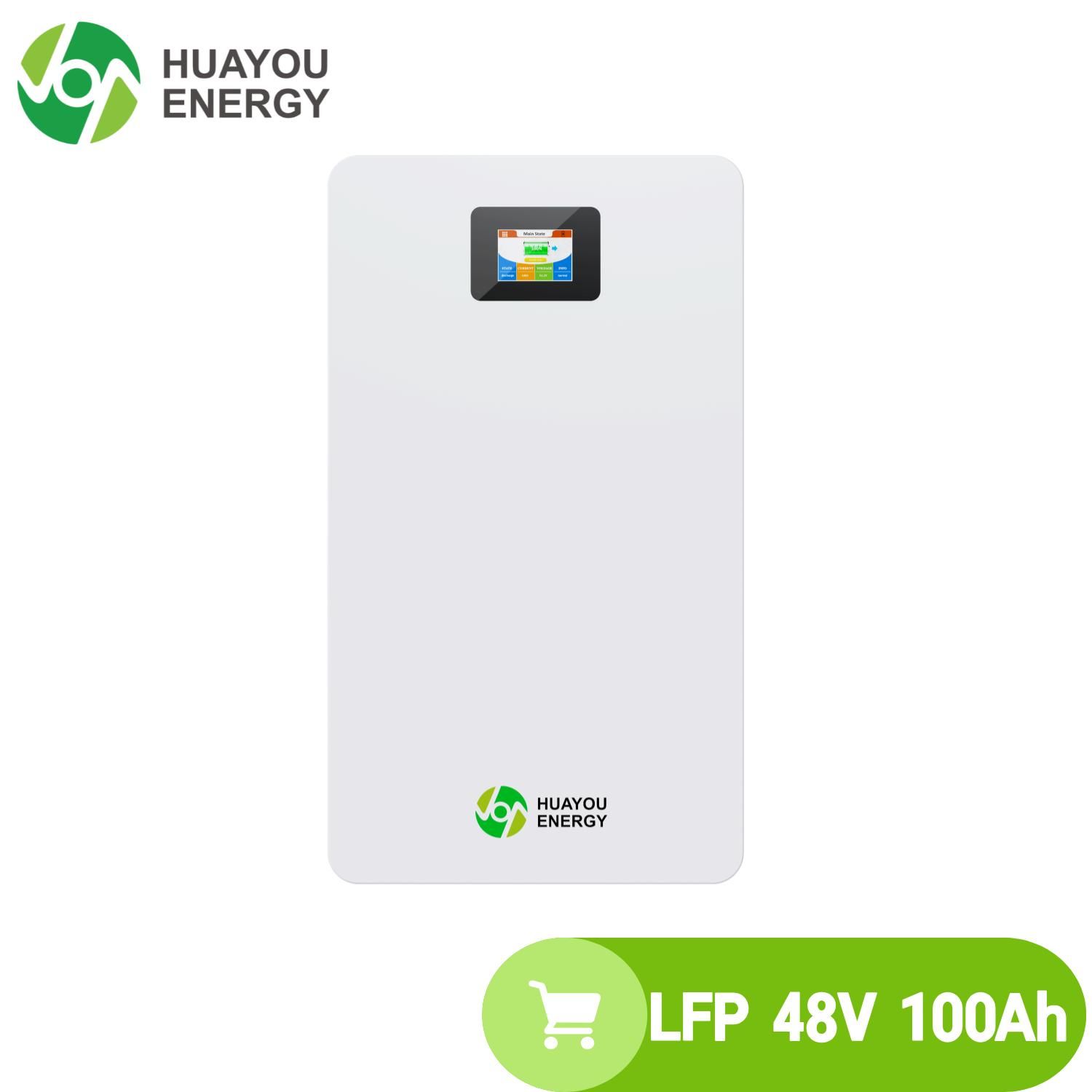 5kwh 10kwh 100ah 200ah 48V 51.2V Residential Lithium Iron Low Voltage Battery Home Energy Storage System Solar Cell Household Electric Backup Powerwall Battery