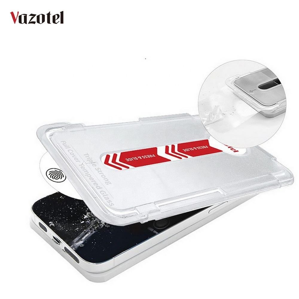 3X Strong 2.5D Clear Wholesale Cellphone Screen Protector Dust-Free Film with Easy Applicator Unbreakable Tempered Glass for iPhone 15/16 Series