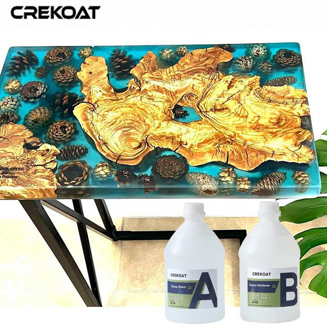 High Clarity Heat Resistant Epoxy Resin to Protect Table Bar Tops