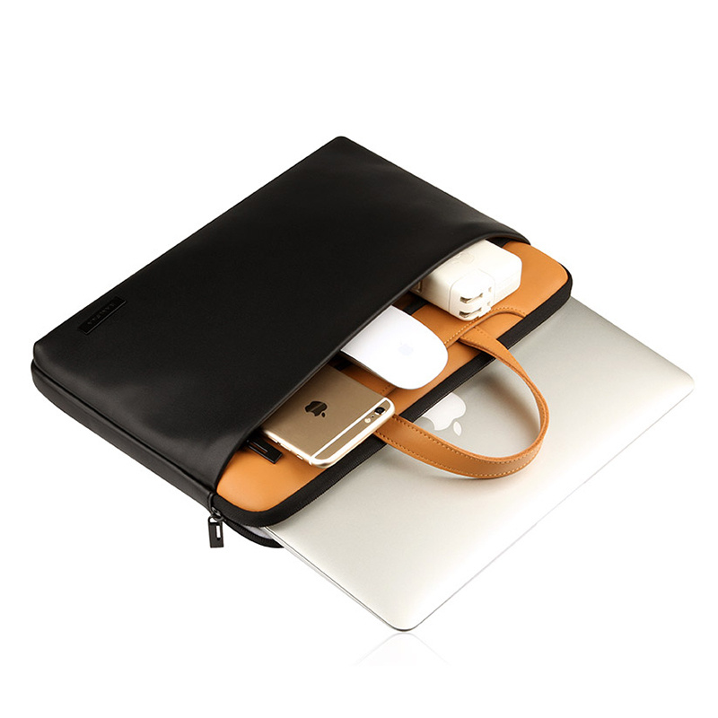 Premium Soft Leather Laptop Sleeve Case for Stylish Protection
