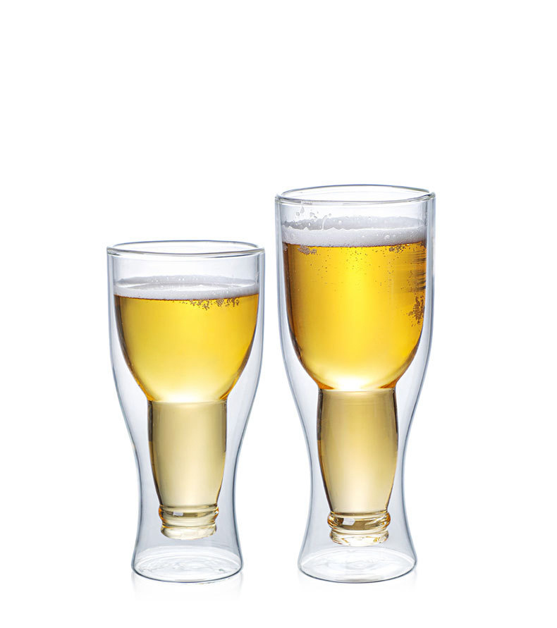 350ml 500ml Best-Selling Double Wall Glass Cup Creative Glasses Liqueur Glass Beer Glass Cup