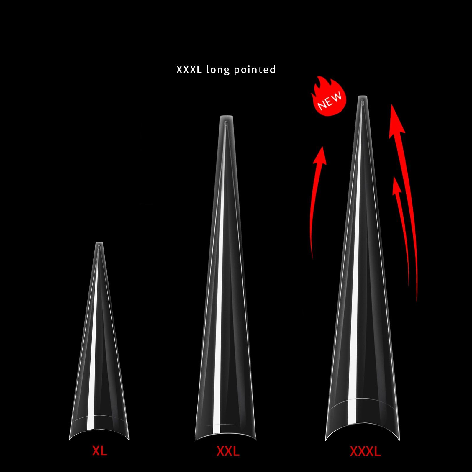 Wholesale New Super Long Ghost Tip XL, XXL and Xxxl Nail Tips