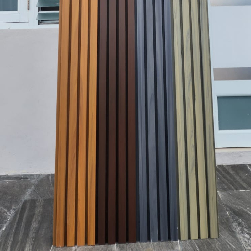 Co-Extrusion 3D modern Exterior Outdoor WPC Wall Panel Wall Cladding