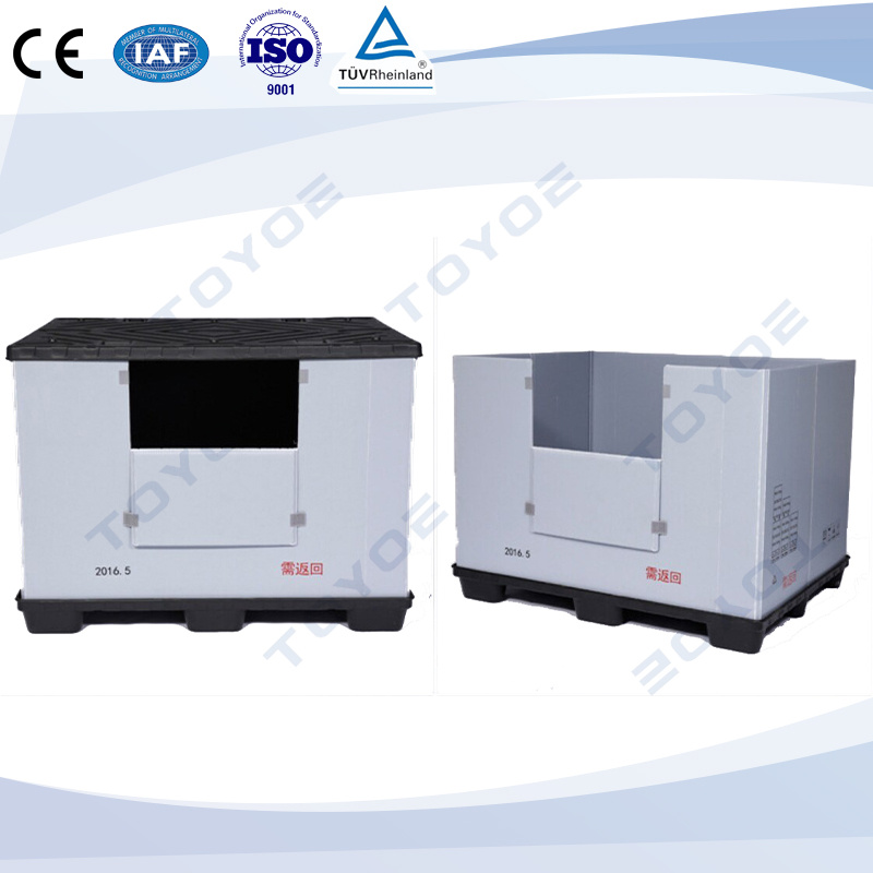 Best Quality Warehouse Industry Stackable Folding Pallet Plastic Container Collapsible HDPE Plastic Storage Container Storage Bin for Kitchen Appliance