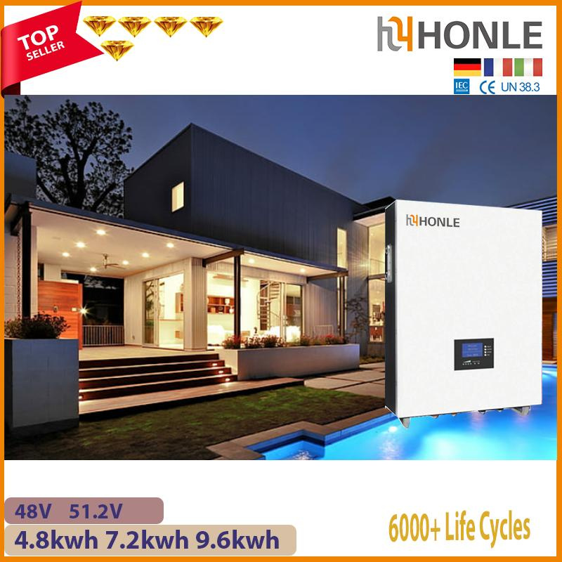 48V 10kwh 200ah Wall Mounted Lithium Ion Home Solar Battery Storage Bank 2023 2024