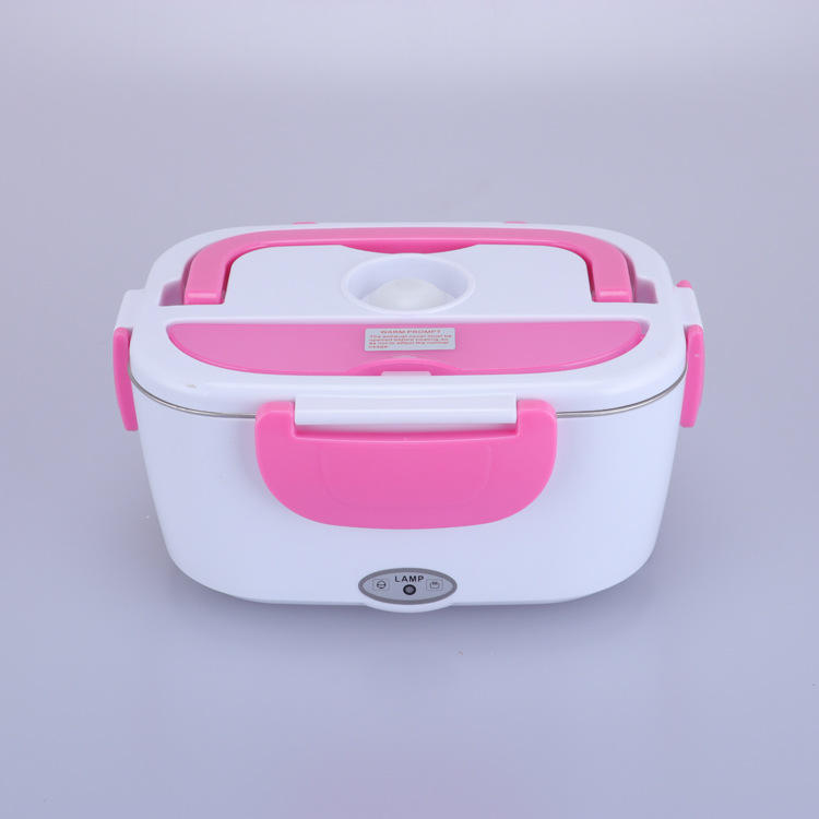 Durable Low Moq Plastic Stainless Steel Plastic Home Car Food Storage Electric Heating Keeping Warm Kitchen Dinner Lunch Box