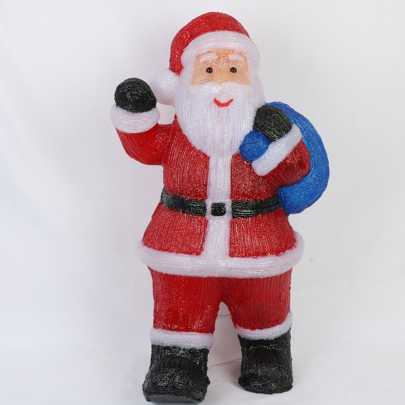 High Quality Christmas Acrylic Home Decoration Santa Cluas