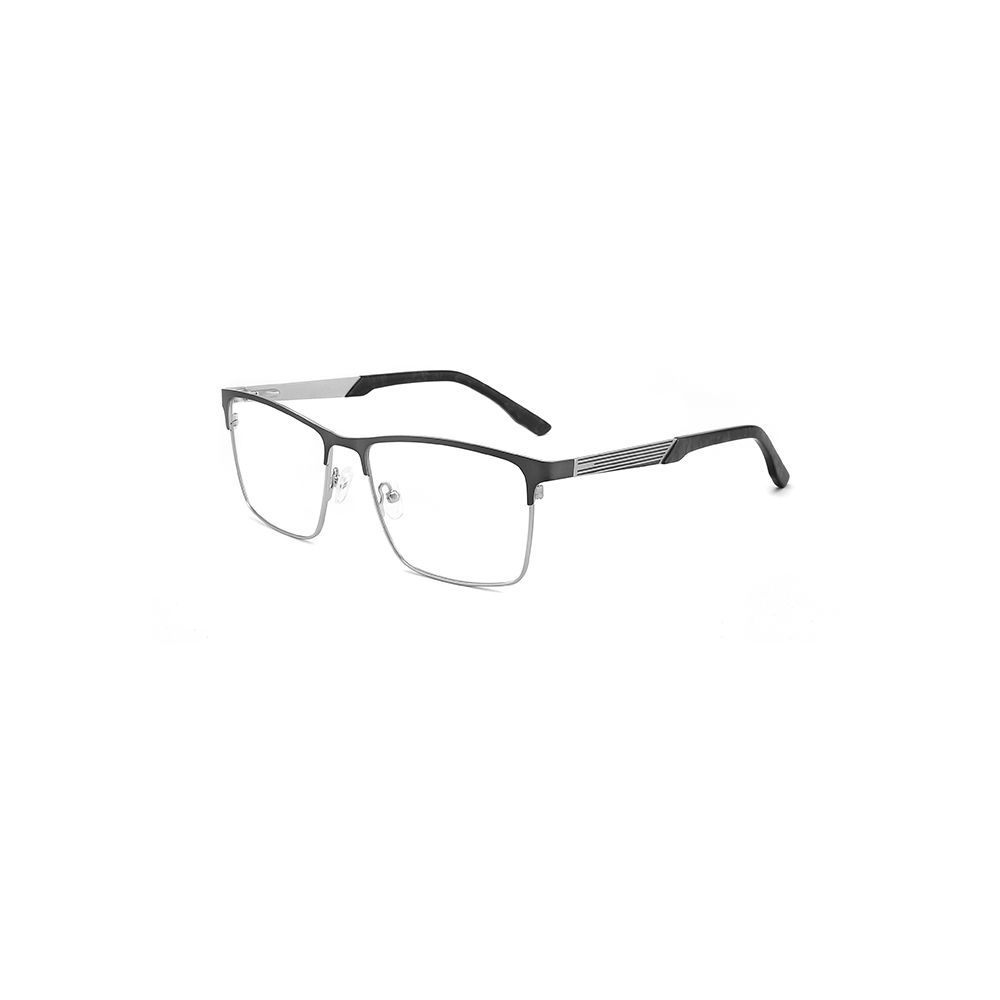Fashion Full Optical Frame Metal Glasses German Stainless Steel Spring Temples Memory Flex Technology