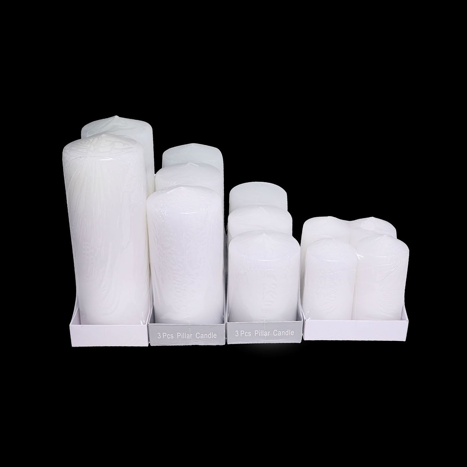 Wholesale Bulk Cheap Plain Rustic Unscented Christmas Extra Large Tall White Daily Decorative Cylindrical Column Cylinder Pillar Candles for Home Decoration