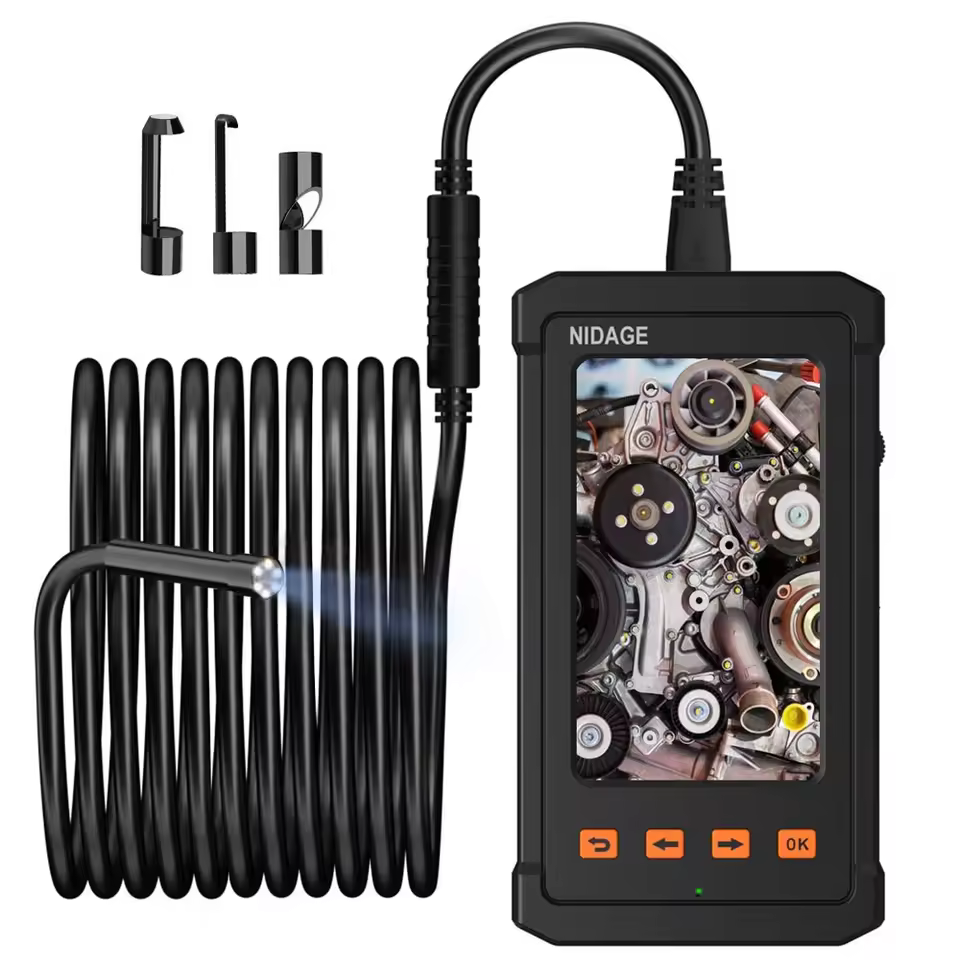 Industrial Endoscope Borescope Camera With 5.5mm Micro Inspection Cam 1080p 4.3inch Lcd Screen 6 Led Lights Scope Cam Pq305