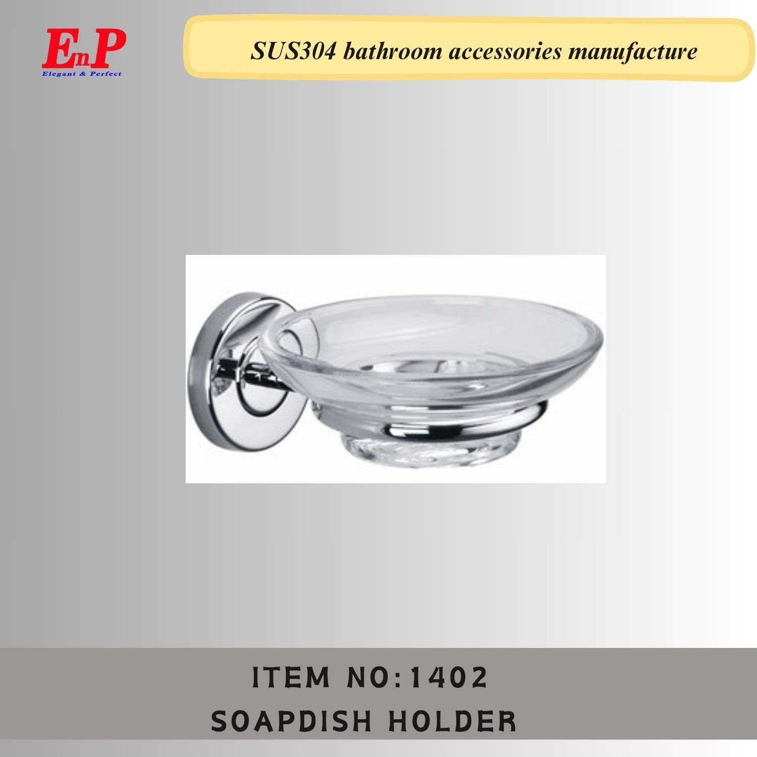 Enp Factory Price Stainless Steel Hanging Holder Soap Dish 304 Wall Mounted Soap Holder Soap Dish