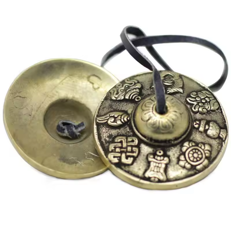 Tibetan Tingsha Cymbals Meditation Chime Bells Tingsha Cymbals Bells With Case