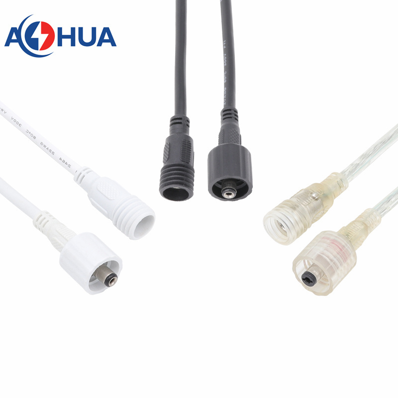 IP65 Cable Sales M13 2 Pin 5.5*2.1/2.5 mm Male and Female Cable Connector for LED Lighting Driver Low Current 4A Signal Power Plug with 0.5mm Sqm Cable