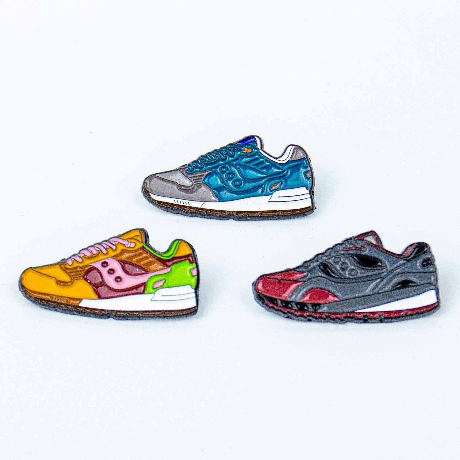 Top Selling Personalized Creative Soft Enamel Metal Sneaker Shoes Shape Enamel Pin for Hats Baseball