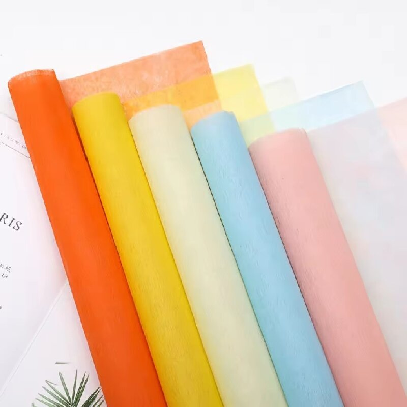Multi Color Gift Wrapping and Flower Bouquet Packaging Soft Tissue Paper Decoration Nonwoven Fabrics in Rolls or Sheets Paper