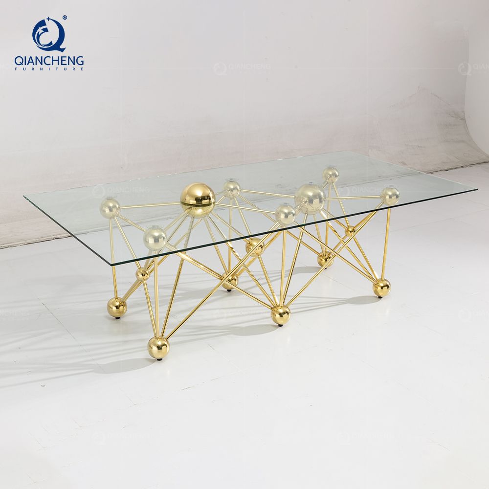 Luxury Dinning Set Table Kitchen Glass Top Wedding Dining Chairs and Tables for Event Furniture