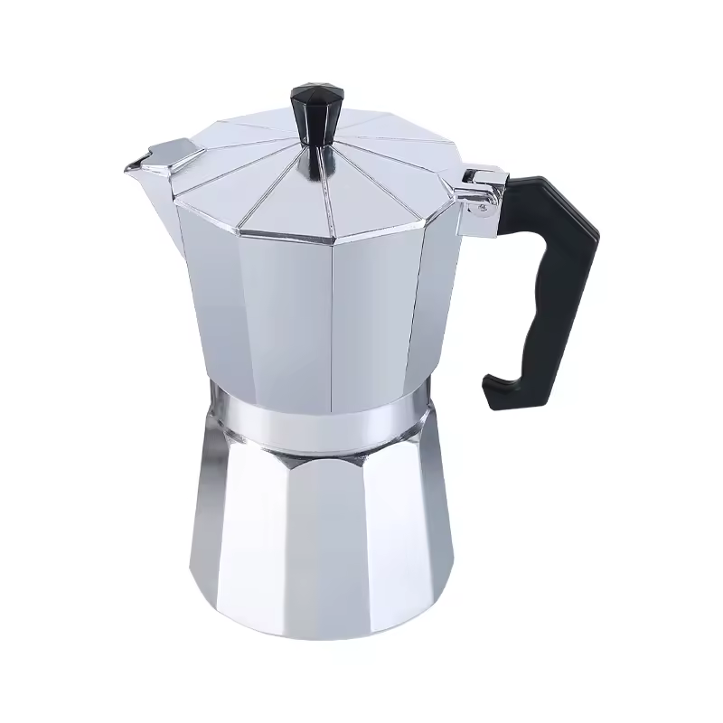 Ecocoffee Aluminum Moka Pot Espresso Coffee Maker 3/6/9/12 Cups For Barista Use