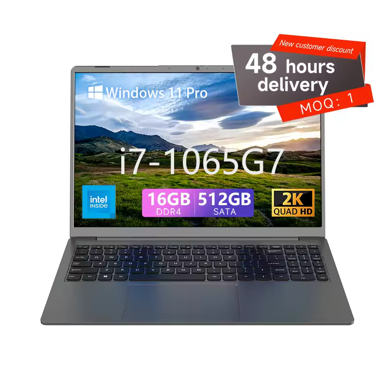 48 Hours Delivery 15.9 Inch Win 11 Laptops New Core I7 I7-1065g7 3.9ghz 16gb Ram 512gb Rom Notbook Pc Computer Gaming Laptop