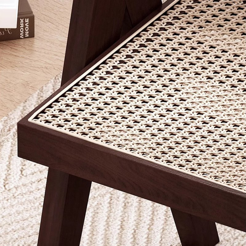 Premium Solid Wood Rattan Dining Chair Modern Design Home Furniture for Dining Room Home Office and Bar