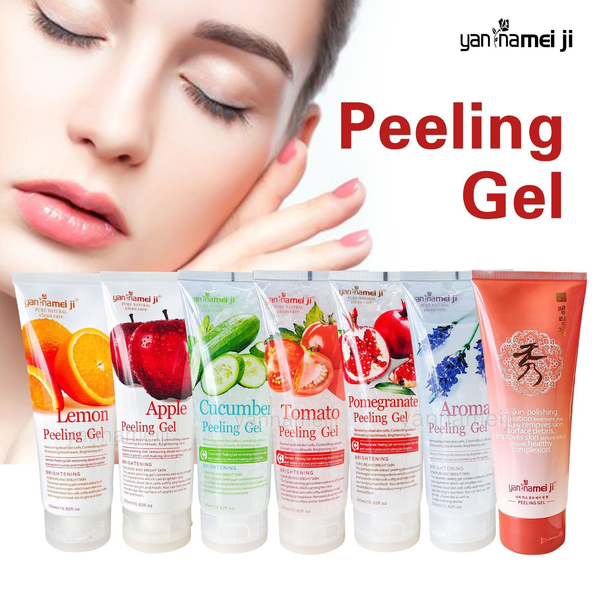 OEM Brightening Skin Lemon Peeling Gel Cleaning Face Body Beauty Exfoliating Gel