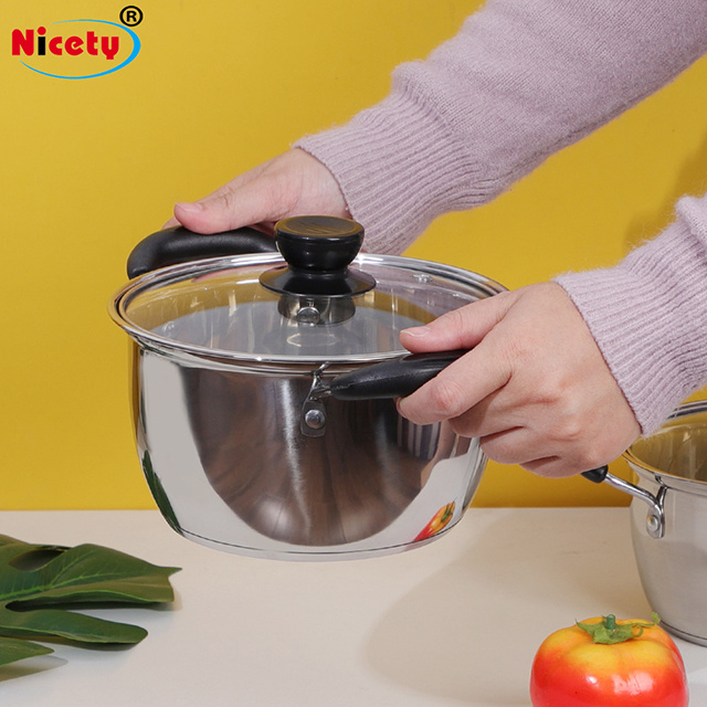 Classic Cookware Wholesale Cooking Pots Stainless Steel18/10 Nonstick Soup Pot with Flat Cover